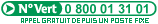 num�ro vert : 0 800 01 31 01